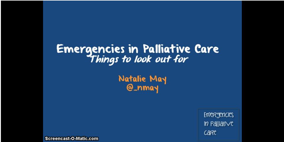 Emergencies in Palliative Care