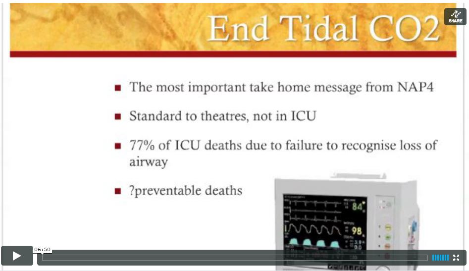 Airway disasters in the ICU (implications of NAP4), aimed at RMO/Registrars