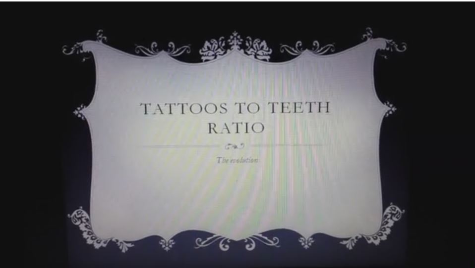 Tattoos to Teeth Ratio - The Evolution