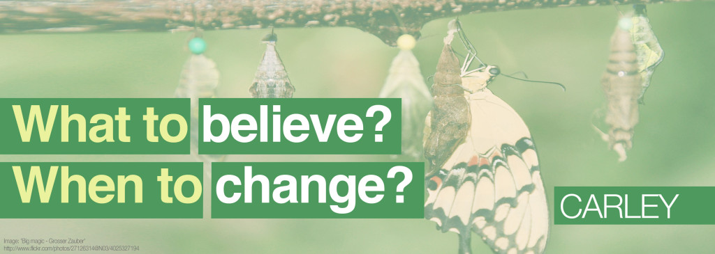 Carley, Simon — What to believe? When to change?