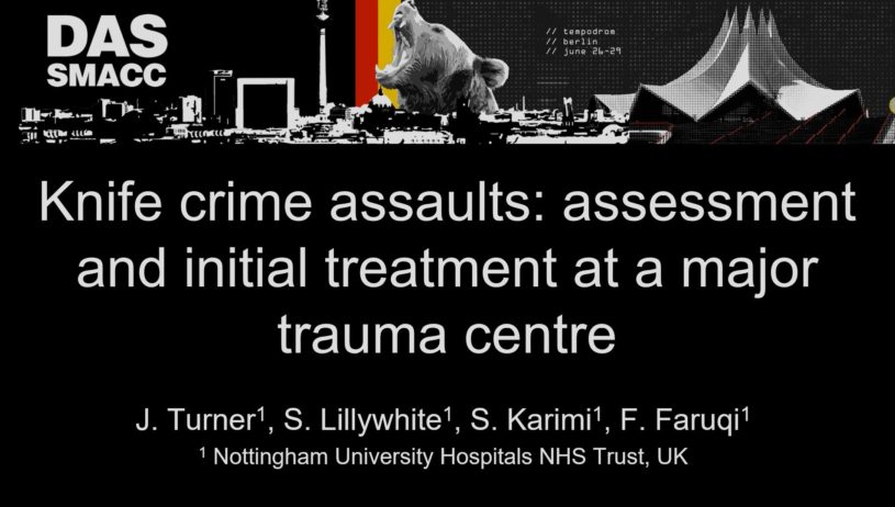 Knife Crime Assaults - Assessment and Initial Treatment at a major trauma centre