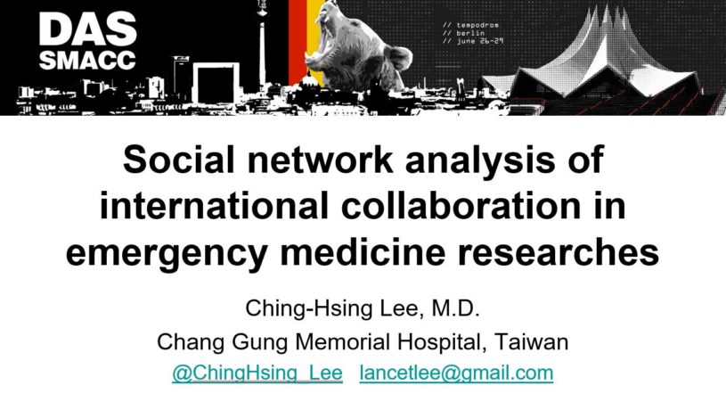 Social network analysis of international collaboration in emergency medicine researches